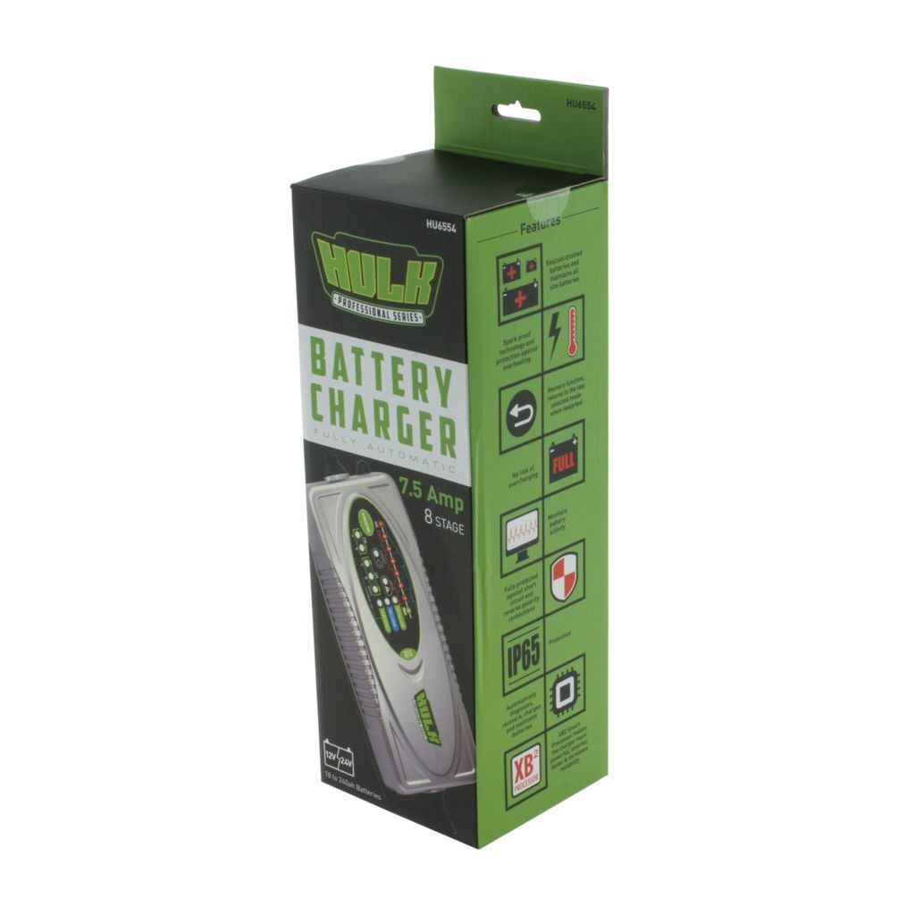 Automatic Switchmode Battery Charger - 7.5A 12/24V 8 Stage