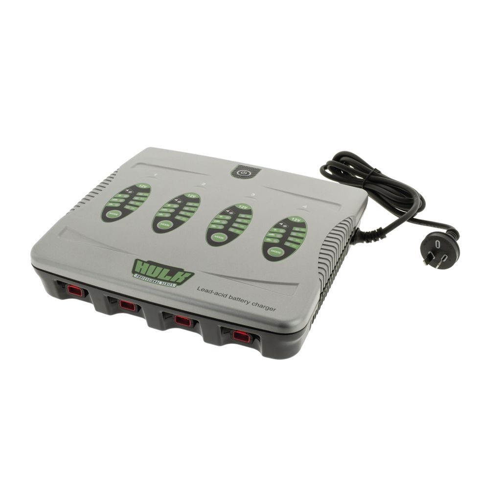 4 Bank 5 Stage Fully Automatic Battery Charger - 4 X 4 Amp 12V