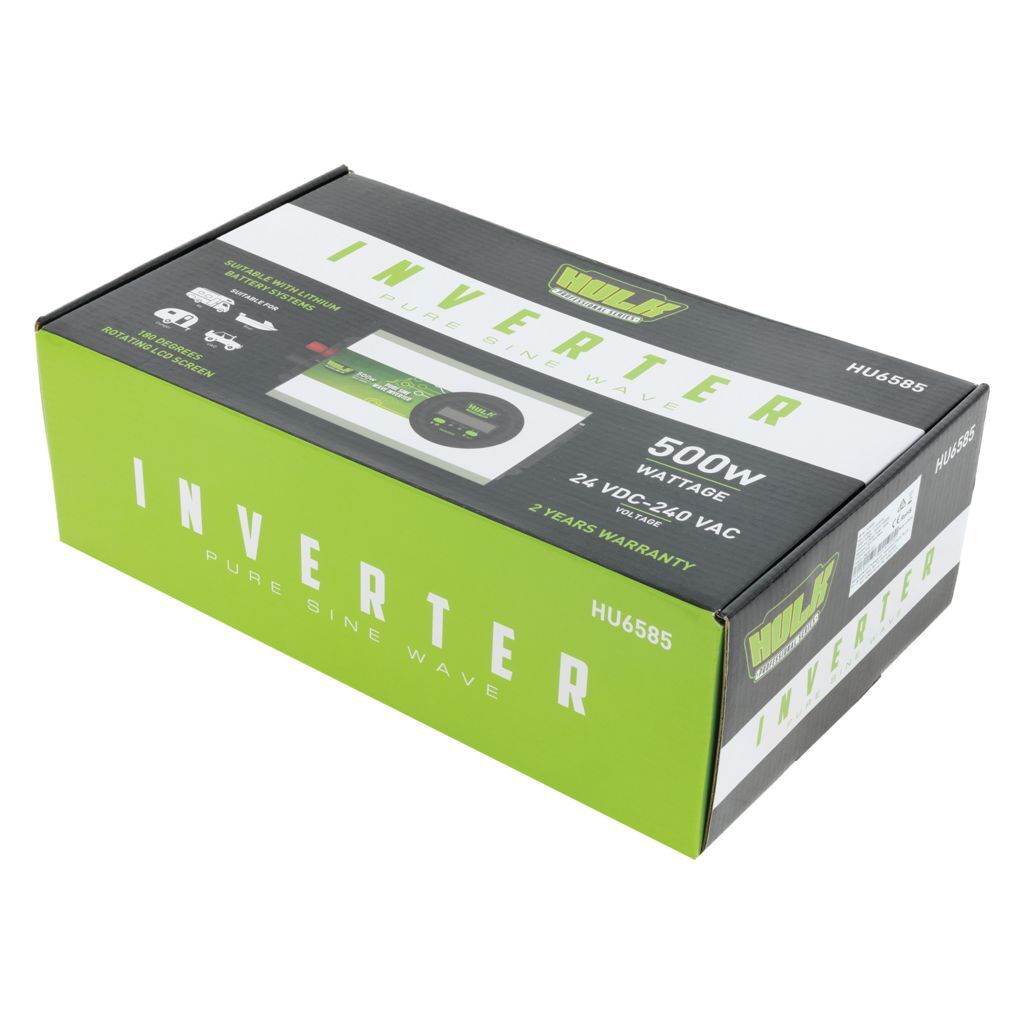 Pure Sine Wave Inverter 500W 24Vdc To 240Vac True Sine Wave