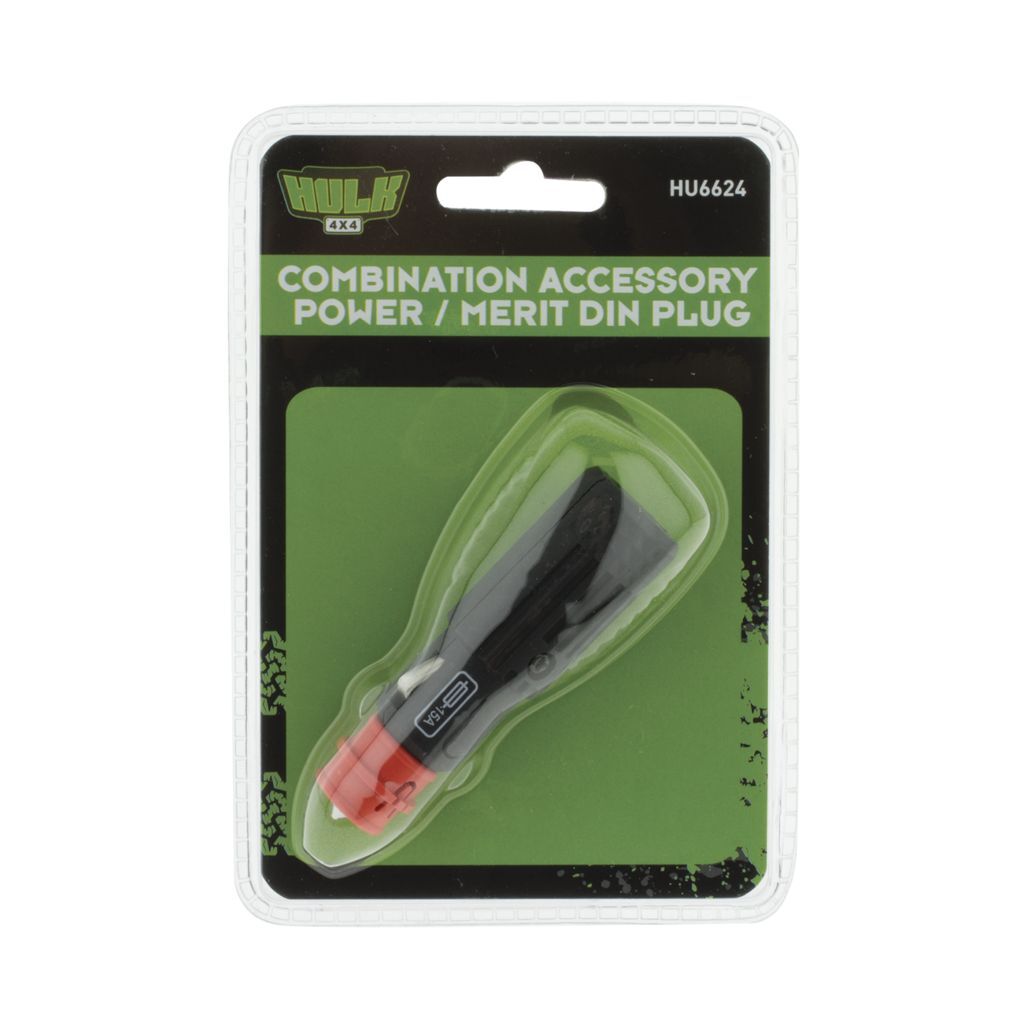 Combination Accessory Power/Merit Din Plug