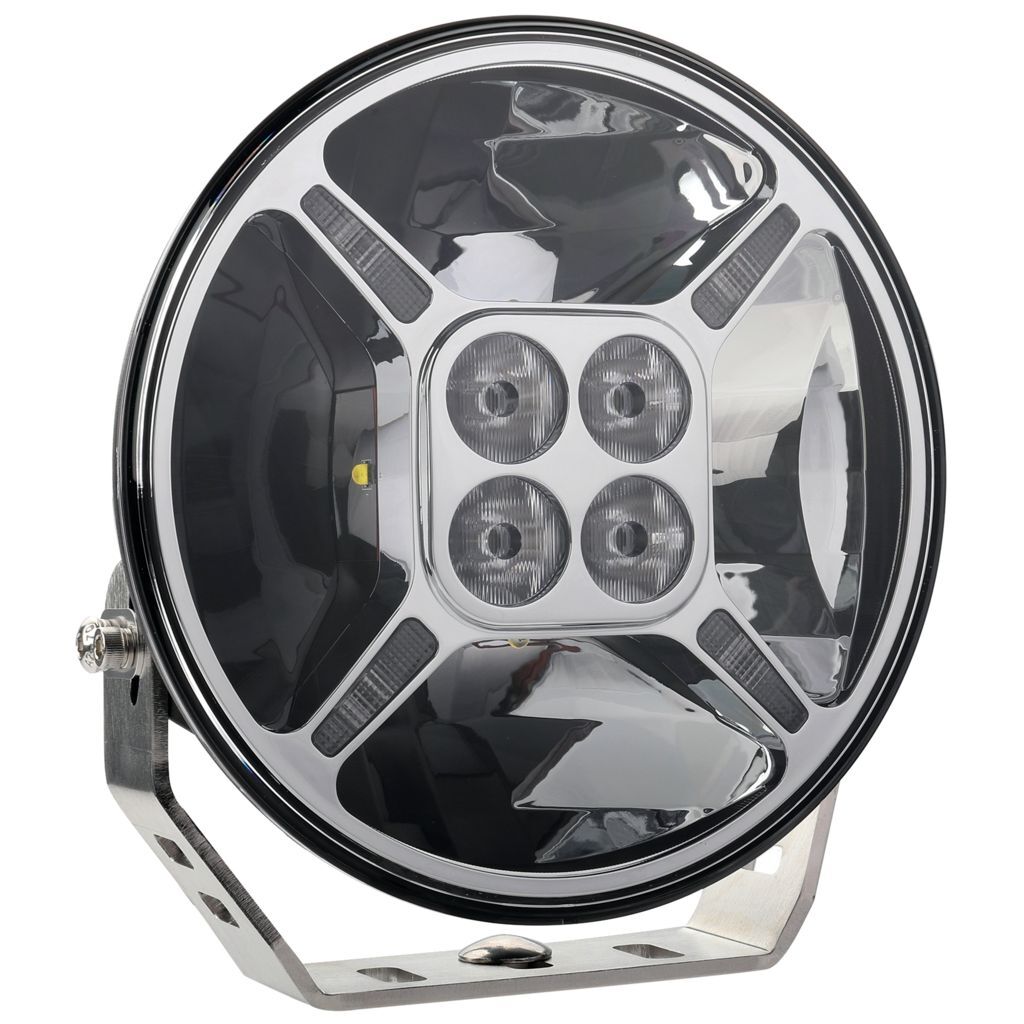 7" Round Led Driving Lamp Chrome