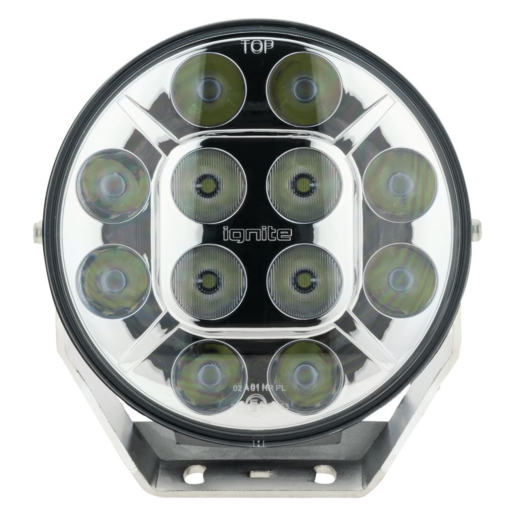 7" Led Driving Lamp Flood/Spot Beam 28Deg 9-36V 60Watt Chrome 12 Leds 5,400 Lumens