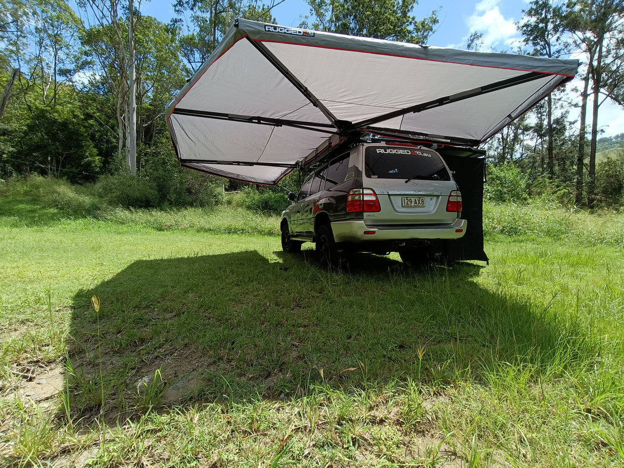 2.5m Quick Shade Awning, Double Pole swag Combo