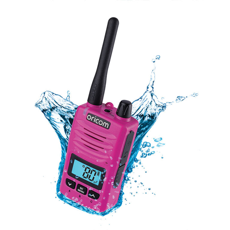 DTXTP600PNK  Pink  5 Watt IP67 Waterproof Handheld UHF CB Radio Trade Pack (Twin Radios) (Copy)