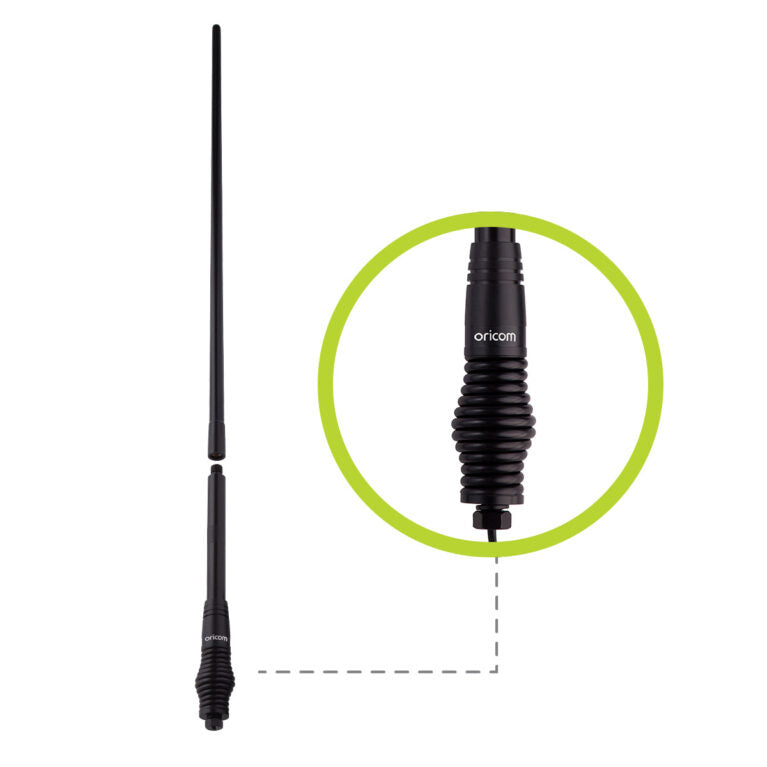 ANU1200 2-in-1 All-Terrain UHF CB Antenna for low/high gain (3dbi/6.5dbi)