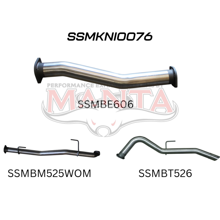 NP300 Navara 3in DPF Back Exhaust System