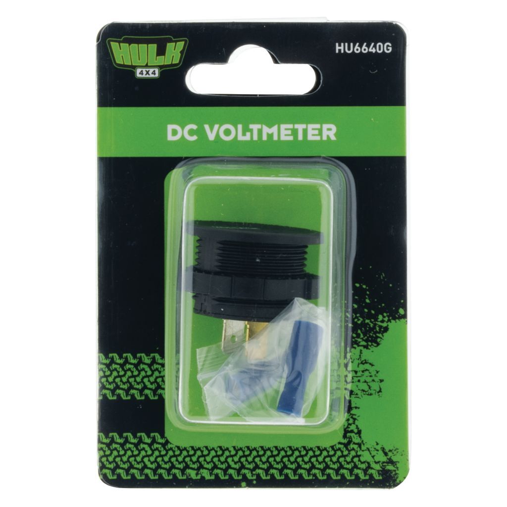 Voltmeter 5-30V Dc Green Led 29Mm Dia